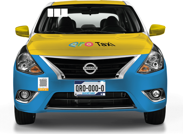 Unidad QroTaxi vista frontal